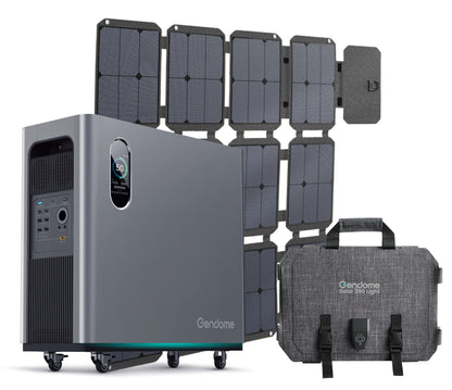 Gendome Home 3000 Solar Portable Power Station 3072Wh and 3000W